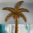 Mid-century palm tree wall decoration
