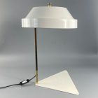 Mid-century metal white desk lamp