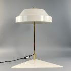 Mid-century metal white desk lamp