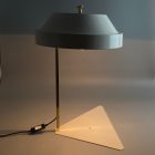 Mid-century metal white desk lamp