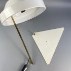 Mid-century metal white desk lamp