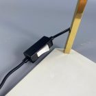 Mid-century metál fehér íróasztal lámpa