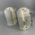 Spanish vintage glass and copper wall lamp pair