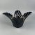 Spanish vintage banana leaf porcelain vase, bowl from 1970