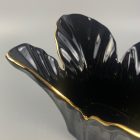Spanish vintage banana leaf porcelain vase, bowl from 1970