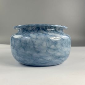 "Galaxis" fújt kézműves üveg tál 