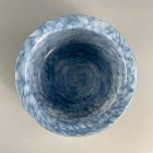 "Galaxis" fújt kézműves üveg tál 