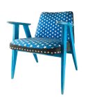 "Amerika Kapitány" retro kék csilalgos fotel