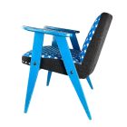 "Amerika Kapitány" retro kék csilalgos fotel