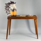 Renovated mid-century solid wood smoking table
