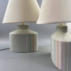 Pair of Leviton mid-century American ceramic lamps