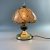 Vintage copper-glass romantic table lamp manufactured by LGA Nuremberg