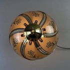 Vintage copper-glass romantic table lamp manufactured by LGA Nuremberg