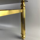 Hollywood regency réz dohányzóasztal