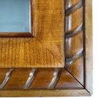 Refurbished carved classic mirror with polished glass