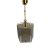 Honsel pentagonal mid-century chandelier with a special wood motif