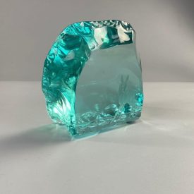   Vintage Swedish glass sculpture, paperweight - Hovmantorp Sweden r. Strand -
