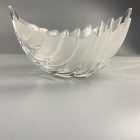 Retro fruit bowl with palm leaves