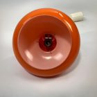 Space-age orange glass ceiling lamp