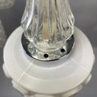 Ritka nagyméretű Szarvasi retro,mid üveg-fém mennyezeti csillár - 8 karos -