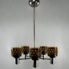 Finn mid-century mennyezeti csillár - Oy Li - Lindström - Focus - 1960