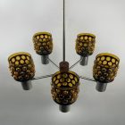 Finn mid-century mennyezeti csillár - Oy Li - Lindström - Focus - 1960