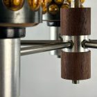 Finn mid-century mennyezeti csillár - Oy Li - Lindström - Focus - 1960