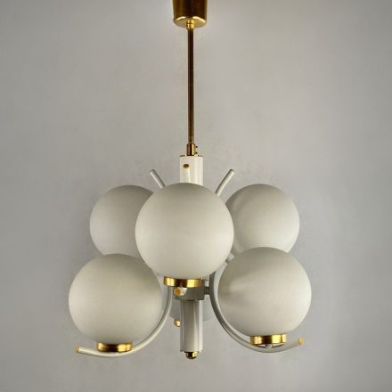  Szarvasi Szputnyik Space Age Ceiling Lamp - white, gold - 