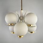  Szarvasi Szputnyik Space Age Ceiling Lamp - white, gold - 