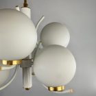  Szarvasi Szputnyik Space Age Ceiling Lamp - white, gold - 