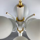  Szarvasi Szputnyik Space Age Ceiling Lamp - white, gold - 