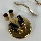 Venini 2-as üvegpálma falikar, 70-es évek, Hollywood Regency