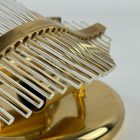 Venini 2-as üvegpálma falikar, 70-es évek, Hollywood Regency