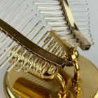 Venini 2-as üvegpálma falikar, 70-es évek, Hollywood Regency