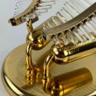 Venini 2-as üvegpálma falikar, 70-es évek, Hollywood Regency