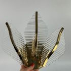 Venini palm glass wall lamp, 70s, Hollywood Regency - 3 -