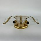 Venini palm glass wall lamp, 70s, Hollywood Regency - 3 -