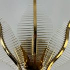 Venini palm glass wall lamp, 70s, Hollywood Regency - 3 -