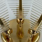Venini palm glass wall lamp, 70s, Hollywood Regency - 3 -