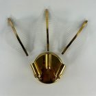 Venini 3-as üvegpálma falikar, 70-es évek, Hollywood Regency