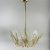 Italian 16 Light Glass Chandelier Decorated with Leaf Motif by La Murrina, 1970's