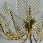 La Murrina vágott üvegleveles mennyezeti csillár