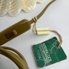 Nagyméretű arany-gyöngyház Interniluce olasz üveg asztali lámpa 70-es évek