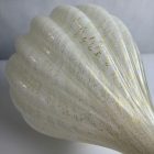 Nagyméretű arany-gyöngyház Interniluce olasz üveg asztali lámpa 70-es évek