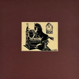   Balázs Jr. - 1968 - BUÉK - Linocut - The bar pianist's horse -