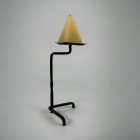 Retro black iron geometric candle holder
