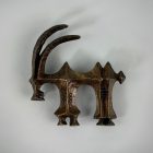 Brutalist Bronze Wall Aries Ornamentation Designed by Zoltan Pap - MCM