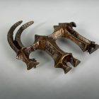Brutalist Bronze Wall Aries Ornamentation Designed by Zoltan Pap - MCM