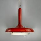 Nádai Tibor fém mennyezeti lámpa Narancs-fehér