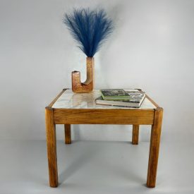 Mid-century coffee table with a marble top 